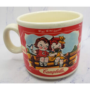 Campbell's Kids Soup Ceramic Coffee Mug Houston Harvest 1998 Spring Scenes